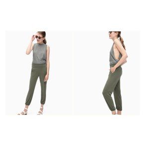 NWT Splendid Women's Jersey Beach Pants Color Olive Green Size XL $130 I033